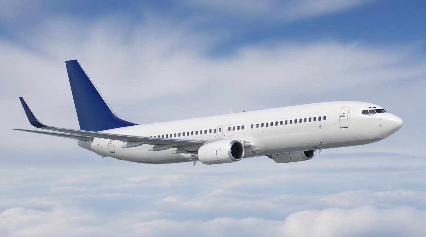 Avión comercial en vuelo